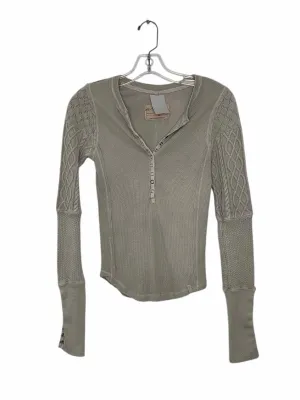 Free People Size X- Small Taupe Pre-Owned Top- Ladies