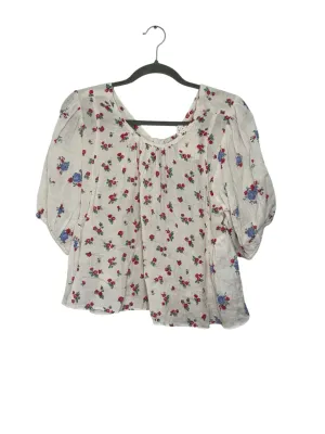 Free People Size X- Small White Floral New w/ Tags Top- Ladies