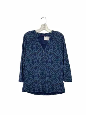 Fresh Produce Size S/M Blue Print Pre-Owned Top- Ladies