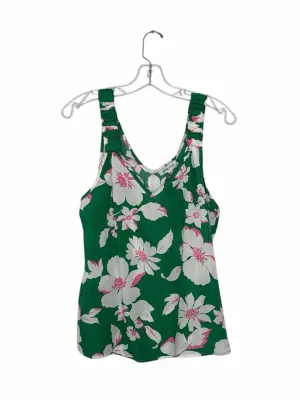Grace & Lace Size M/L Green Floral New w/ Tags Tank Top- Ladies