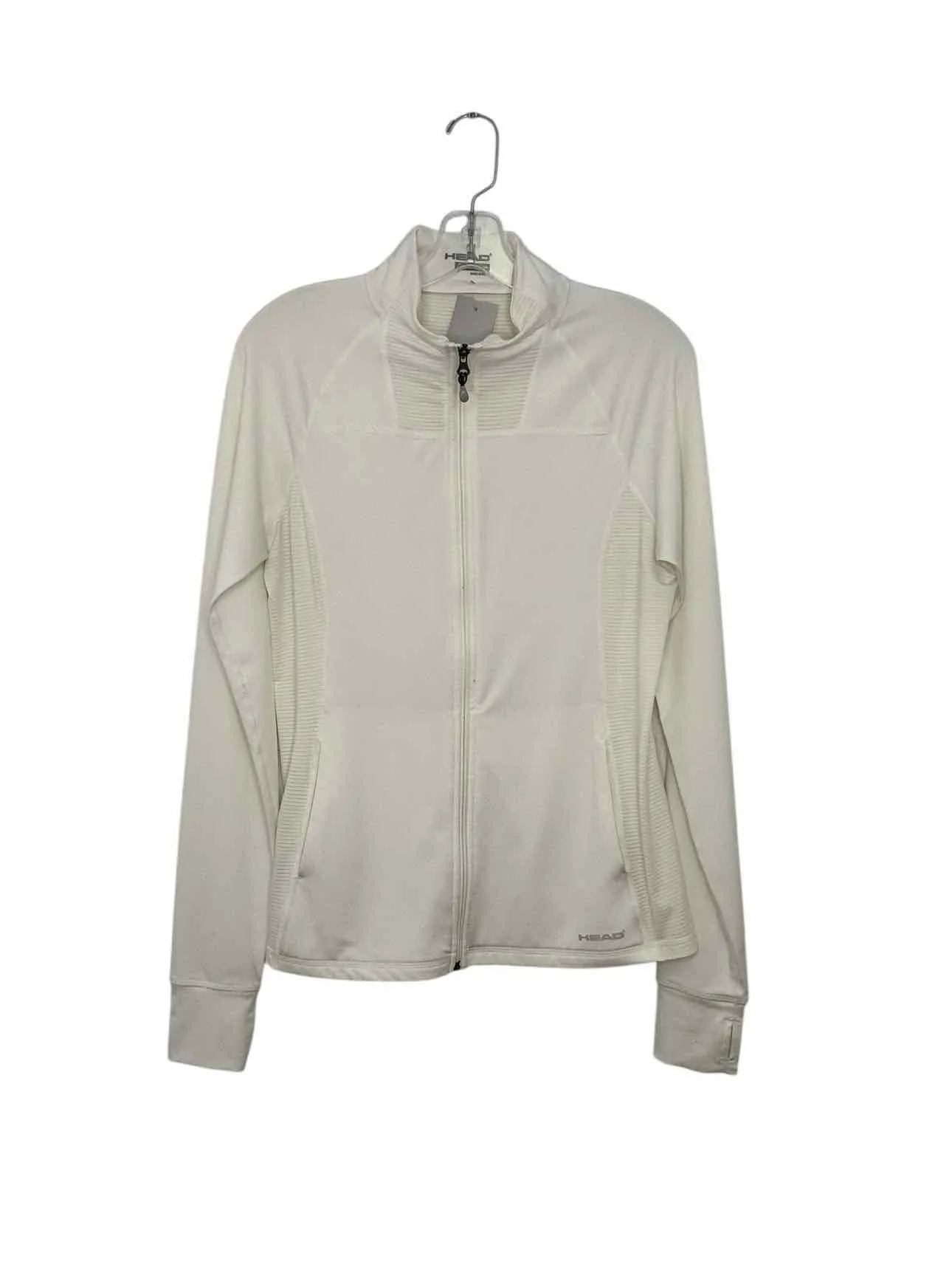 Head Size Medium White Pre-Owned Sweatshirt- Ladies