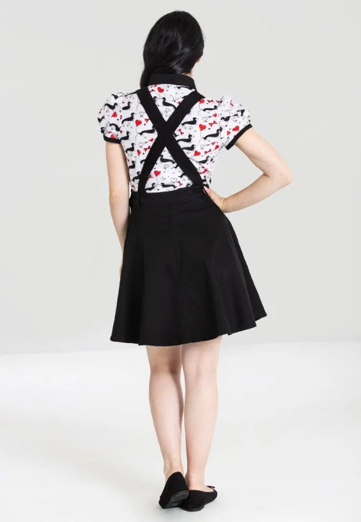 Hellbunny - Dakota Pinafore Black - Dress
