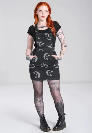 Hellbunny - Jack O Lantern Pinafore Black - Dress
