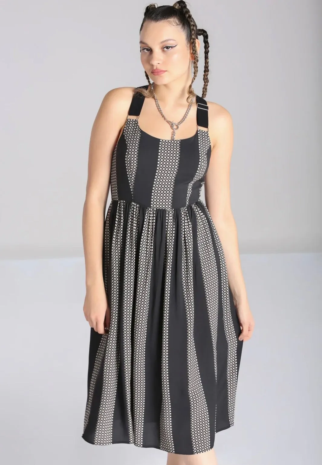 Hellbunny - Lita Black/Grey - Dress