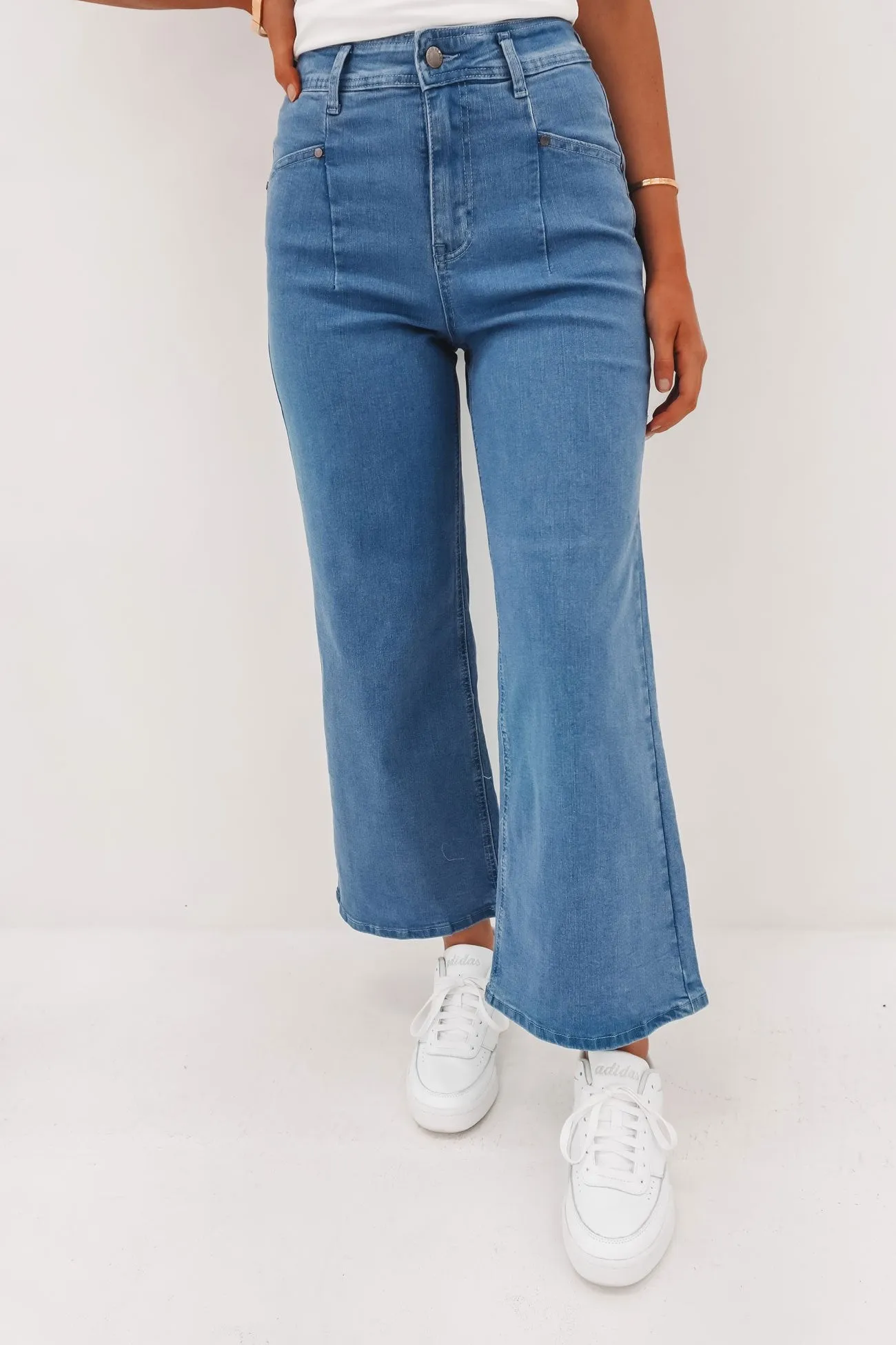 Hilary Pant Denim Mid Wash