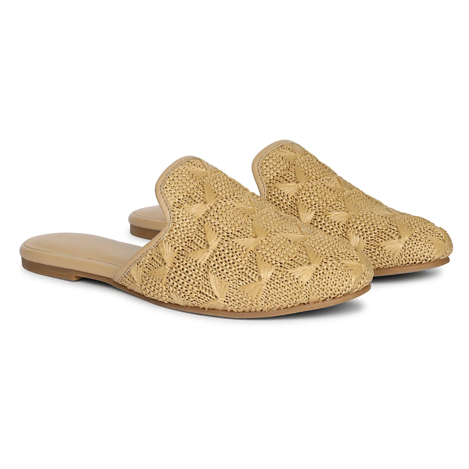Hot Deal Andrea - Beige Mules  Limited Release!