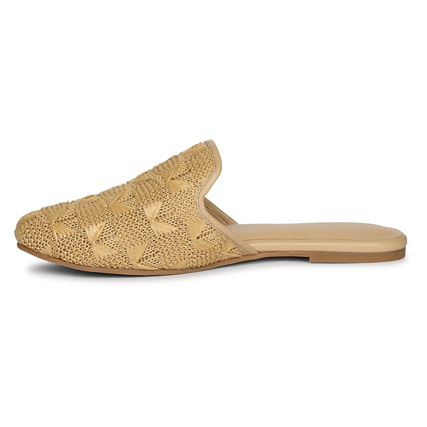 Hot Deal Andrea - Beige Mules  Limited Release!