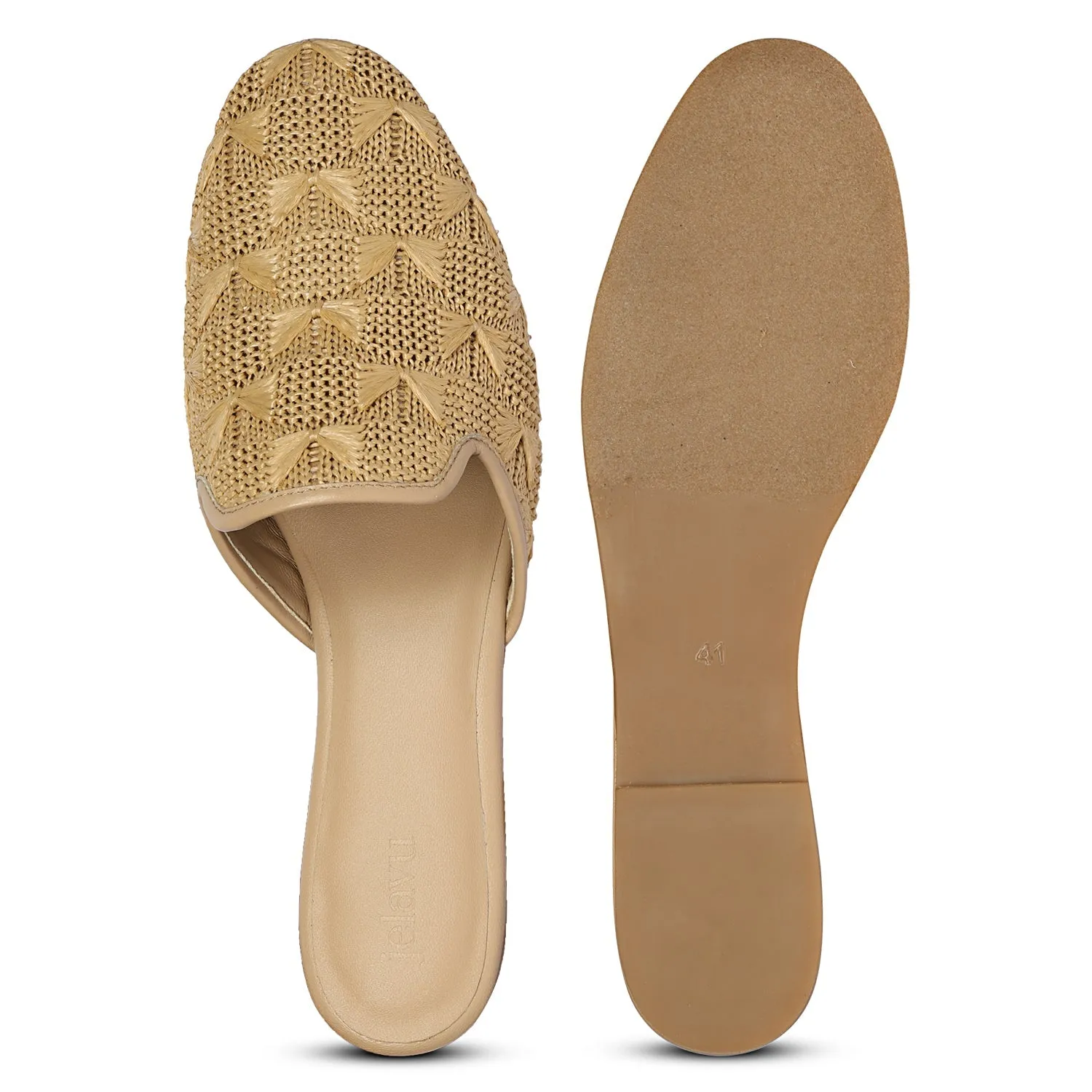 Hot Deal Andrea - Beige Mules  Limited Release!