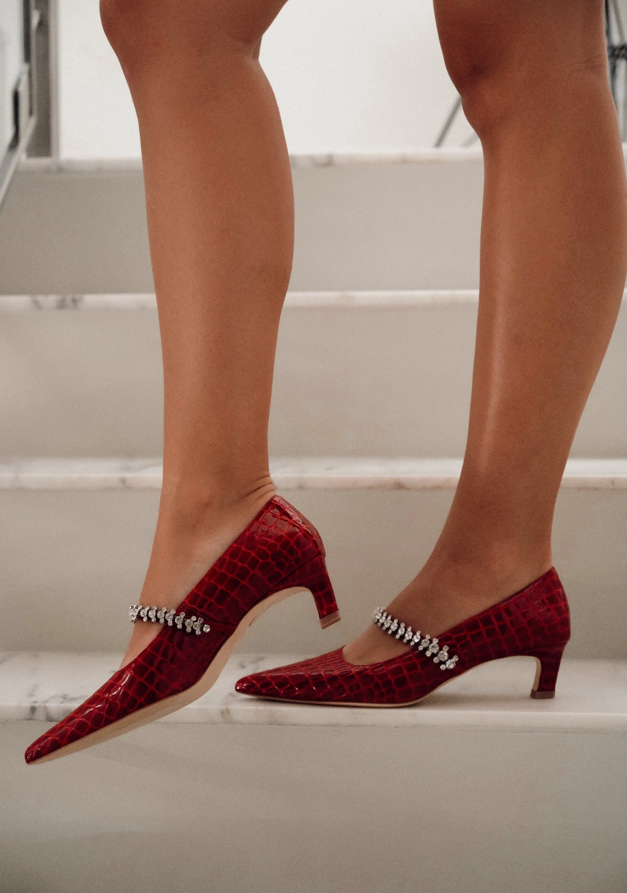 Hot Deal Antonella Embossed Leather Pump  Almost Gone!