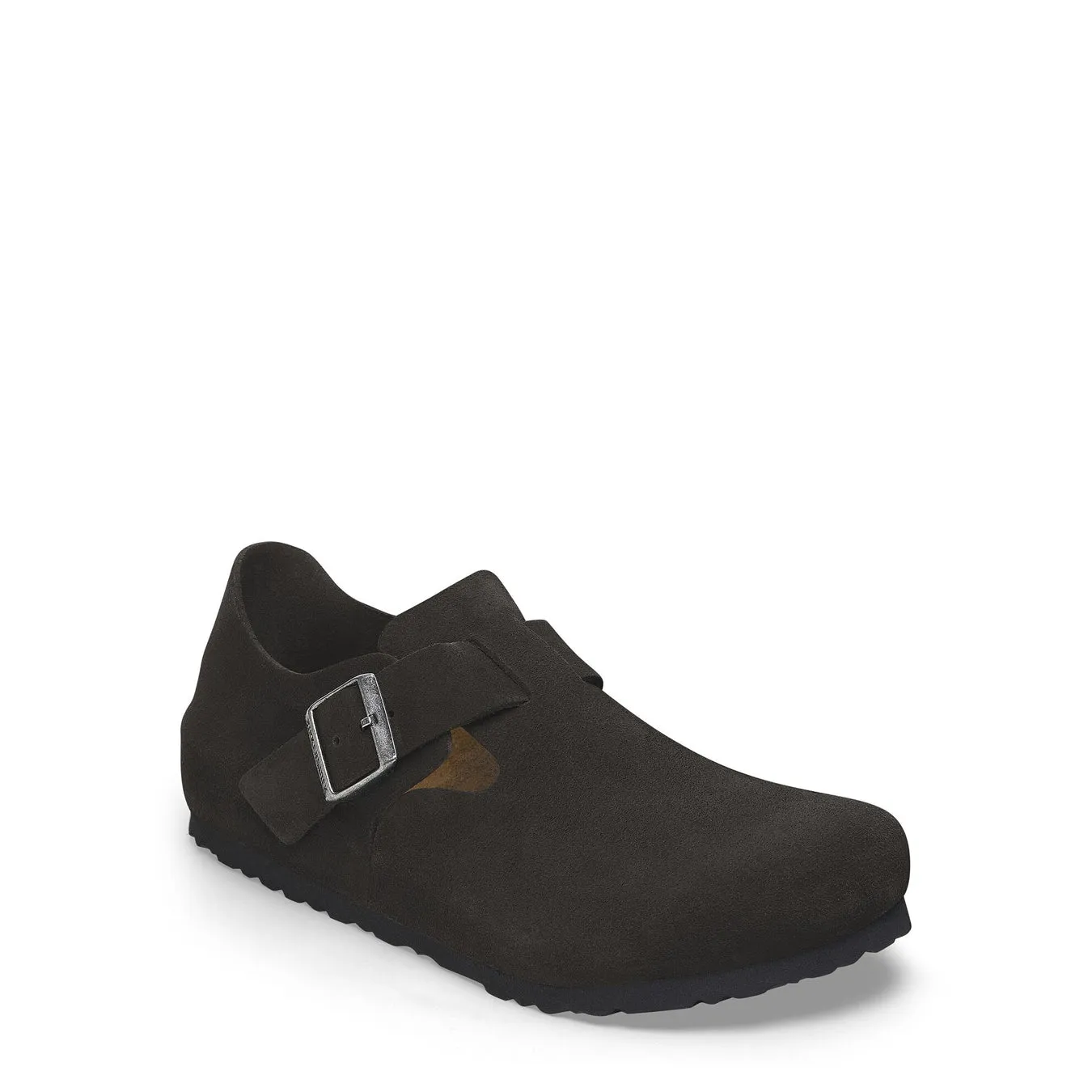Hot Deal Birkenstock Womens Narrow London Suede Black  Limited Release!
