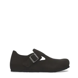 Hot Deal Birkenstock Womens Narrow London Suede Black  Limited Release!