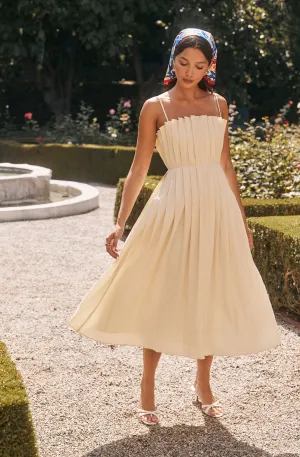 Hot Deal Sunny Pleated Midi Dress  Almost Gone!
