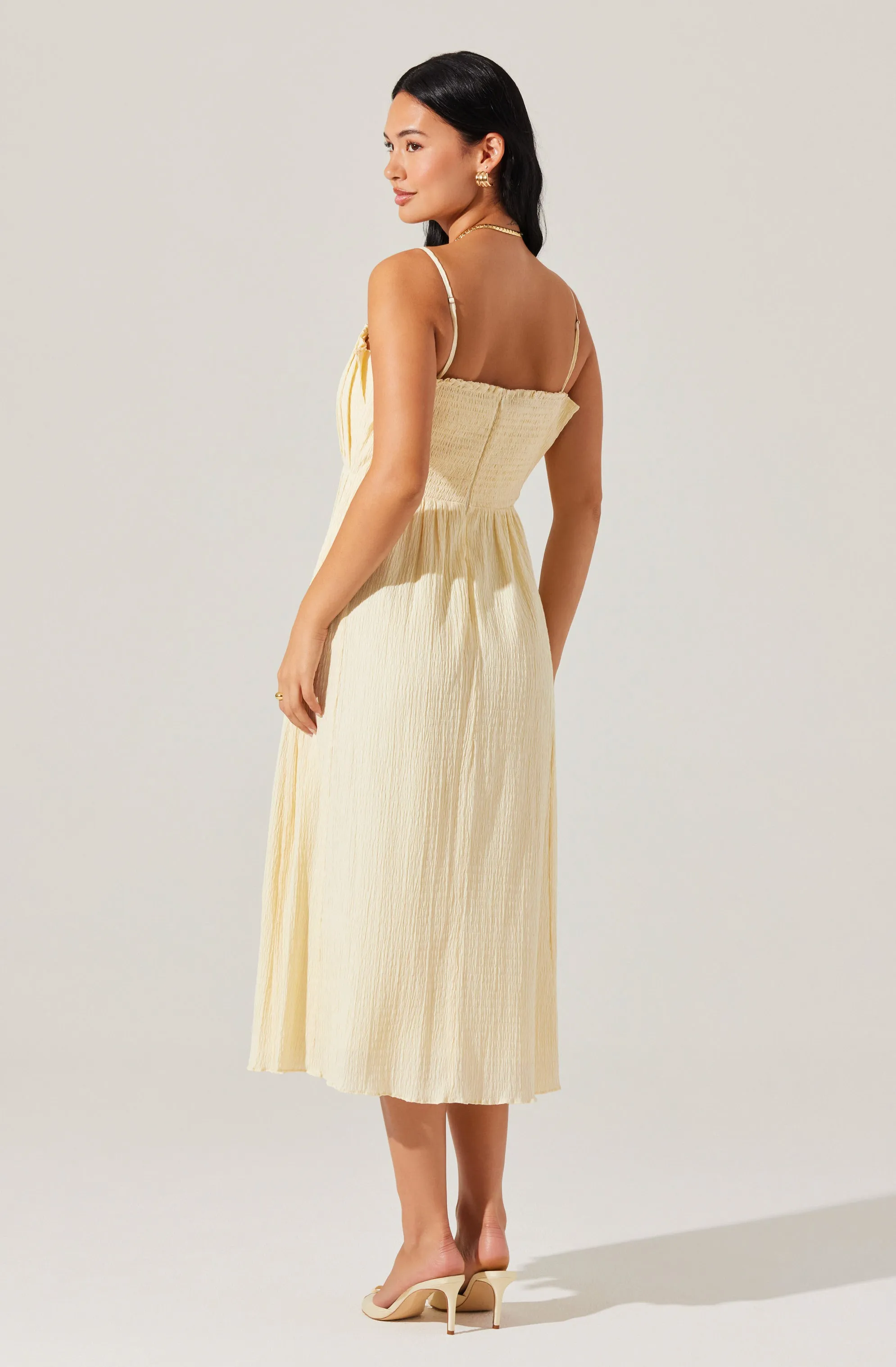 Hot Deal Sunny Pleated Midi Dress  Almost Gone!