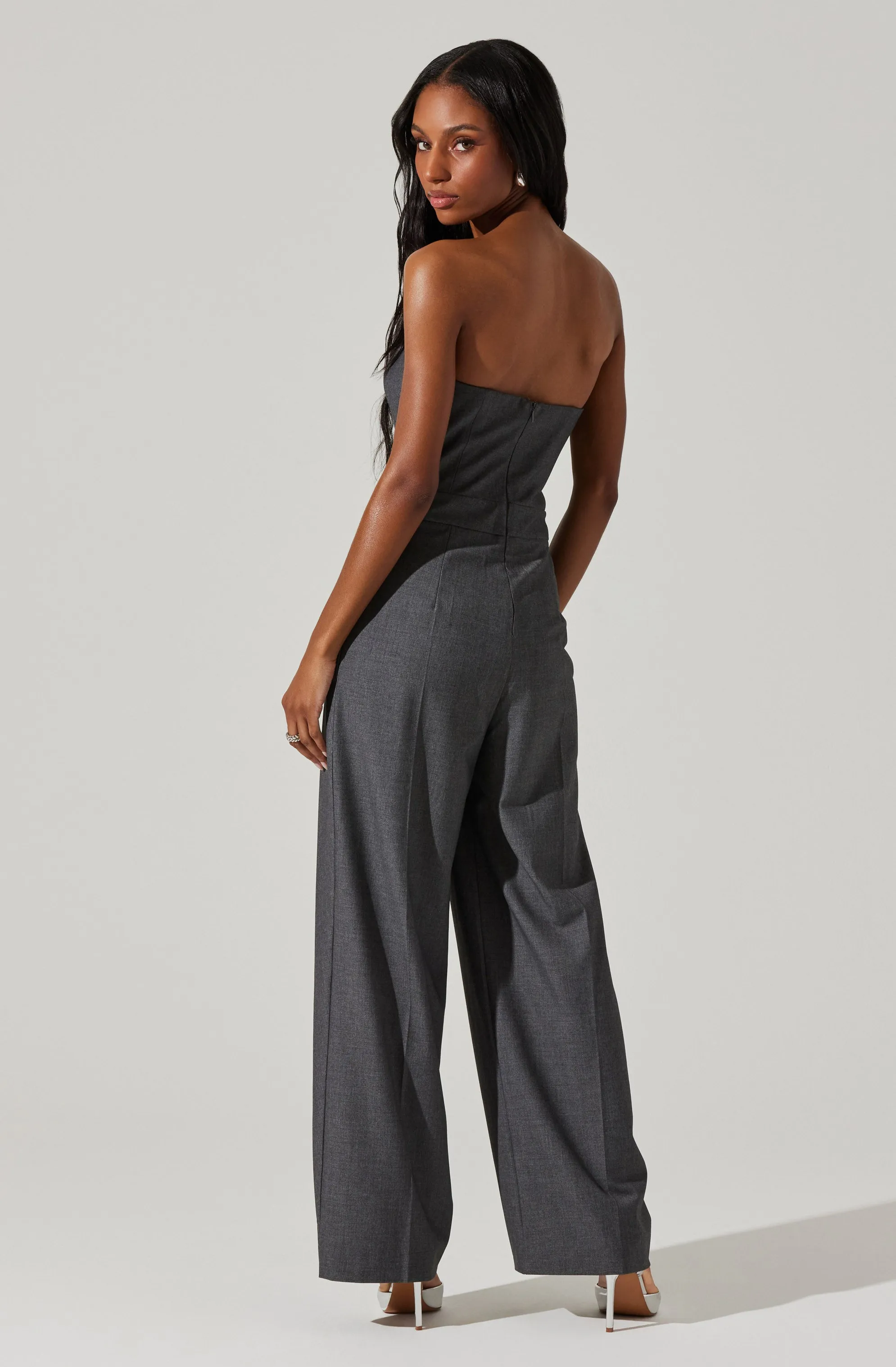 Insta-Worthy Bryony Tailored Pleat Belted Jumpsuit  Limited Availability!