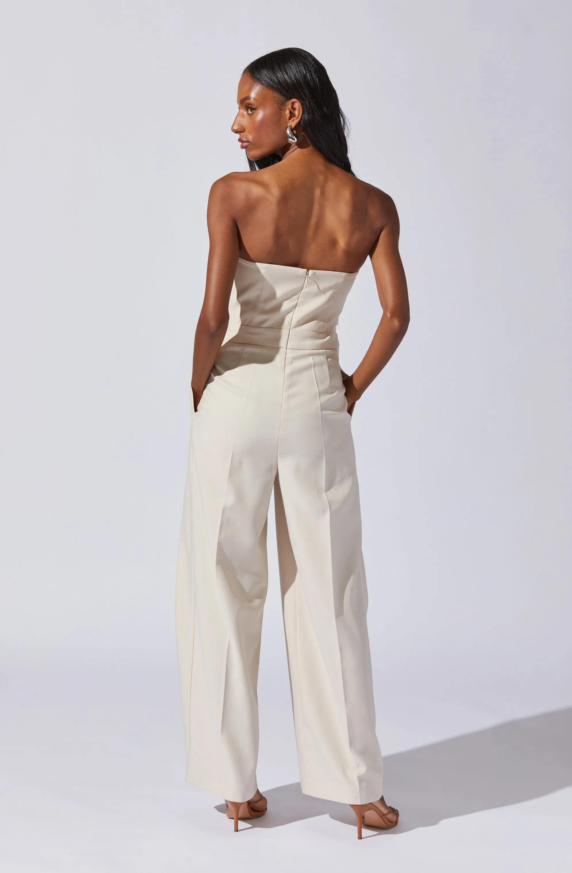 Insta-Worthy Bryony Tailored Pleat Belted Jumpsuit  Limited Availability!