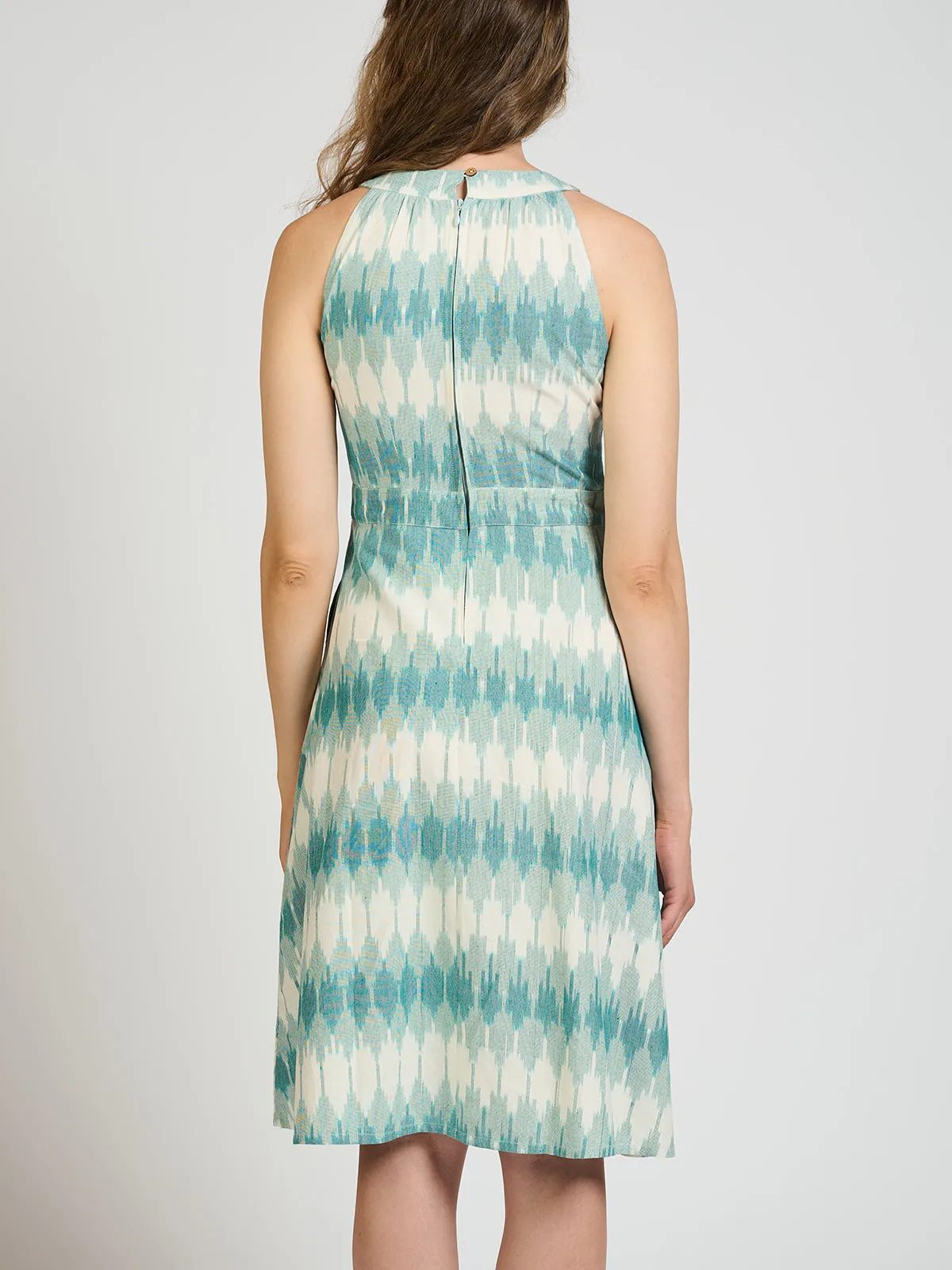 Insta-Worthy Ilona Dress - Teal Ikat  Almost Gone!