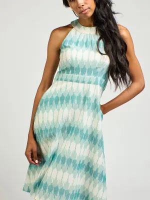 Insta-Worthy Ilona Dress - Teal Ikat  Almost Gone!
