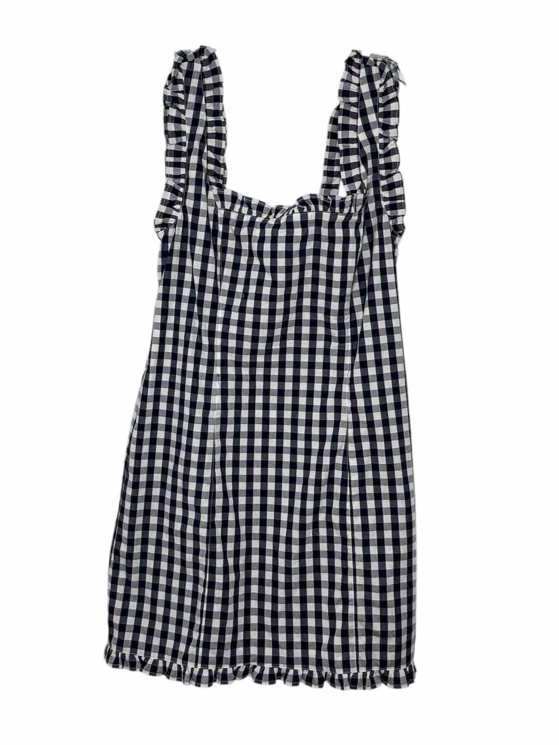 J Crew Size 6 Navy Print Pre-Owned Dress- Ladies