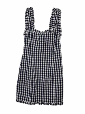 J Crew Size 6 Navy Print Pre-Owned Dress- Ladies