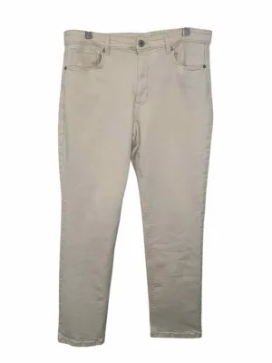 J Jill Size 14P Cream Pre-Owned Jeans- Ladies