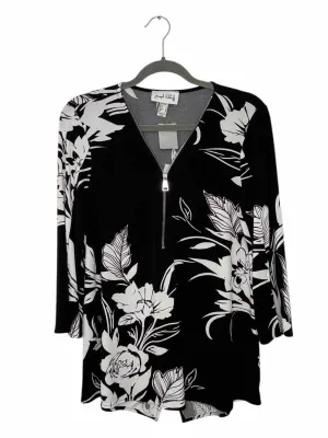 Joseph Ribkoff Size 8 Blk/Wht Pre-Owned Top- Ladies