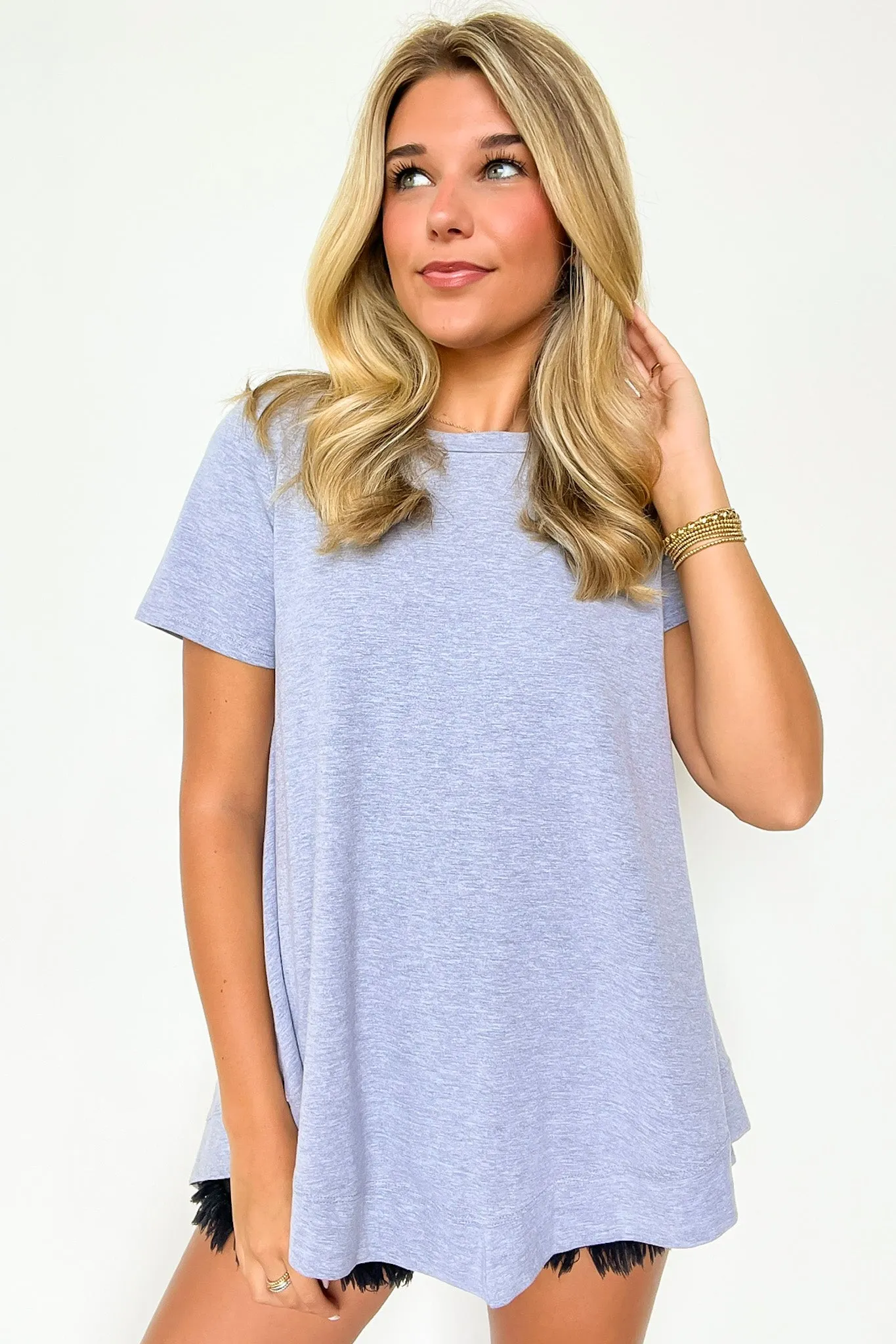 Kallieann Asymmetrical Short Sleeve Top - FINAL SALE
