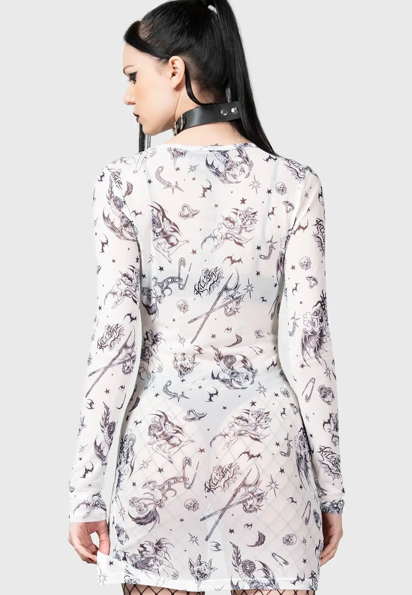 Killstar - Dazed Skull White - Dress
