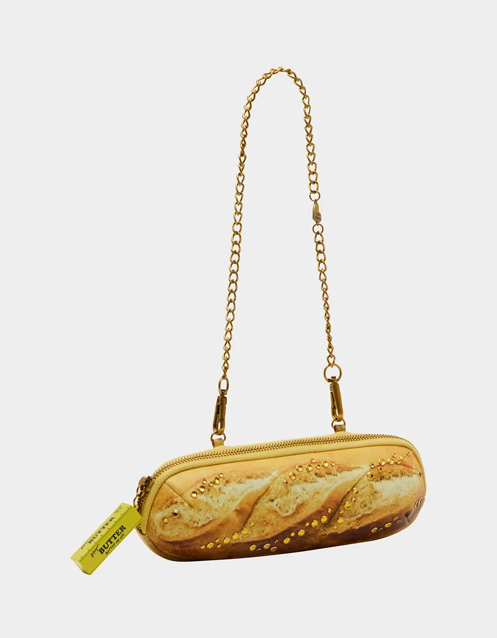 KITSCH BAGUETTE ABOUT IT SHOULDER BAG TAN Betsey Johnson