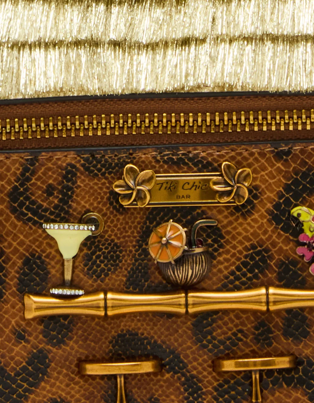 KITSCH TIKI CHIC BAR LEOPARD Betsey Johnson