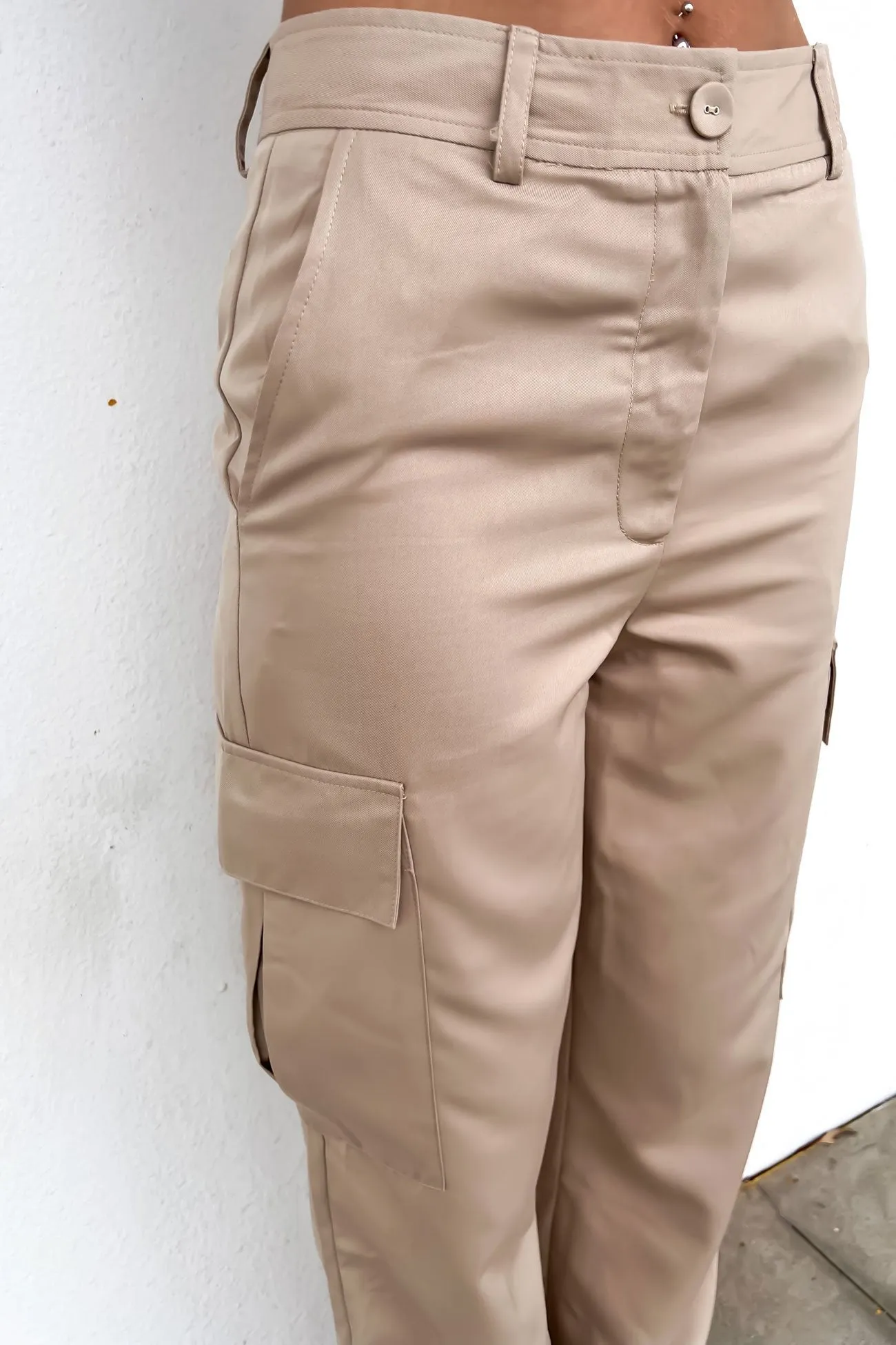 Kourtney Cargo Pant Beige