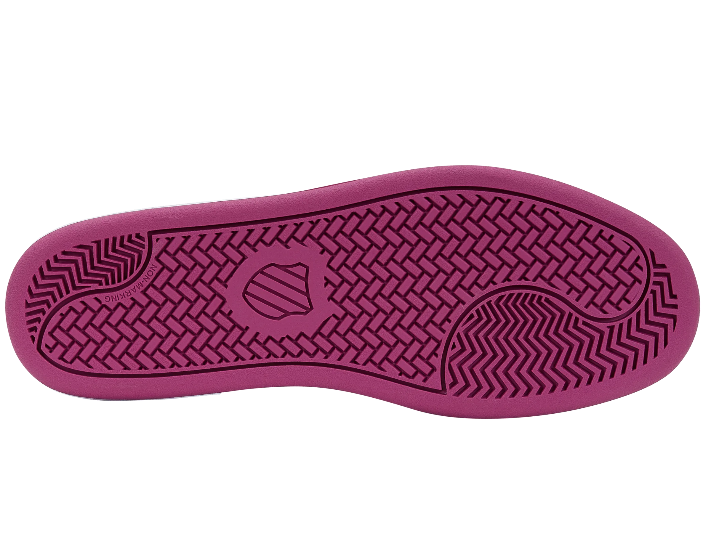 K.SWISS 96599-111-M | COURT SHIELD | WHITE/FESTIVAL FUCHSIA/SILVER