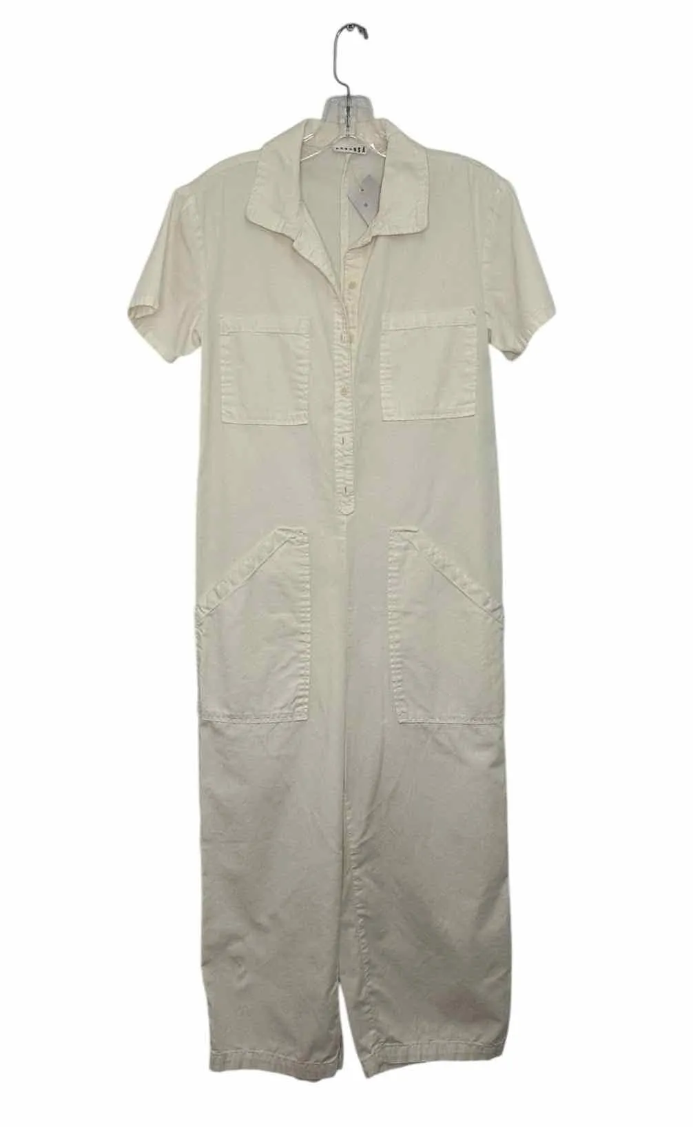 LACAUSA Size X- Small Cream Pre-Owned Jumpsuit- Ladies