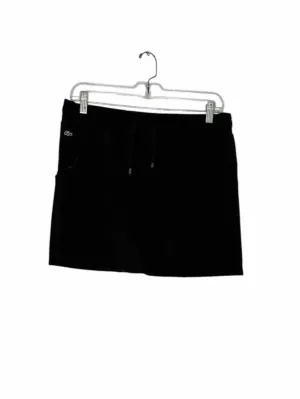 Lacoste Size 8 Black Pre-Owned Skirt- Ladies