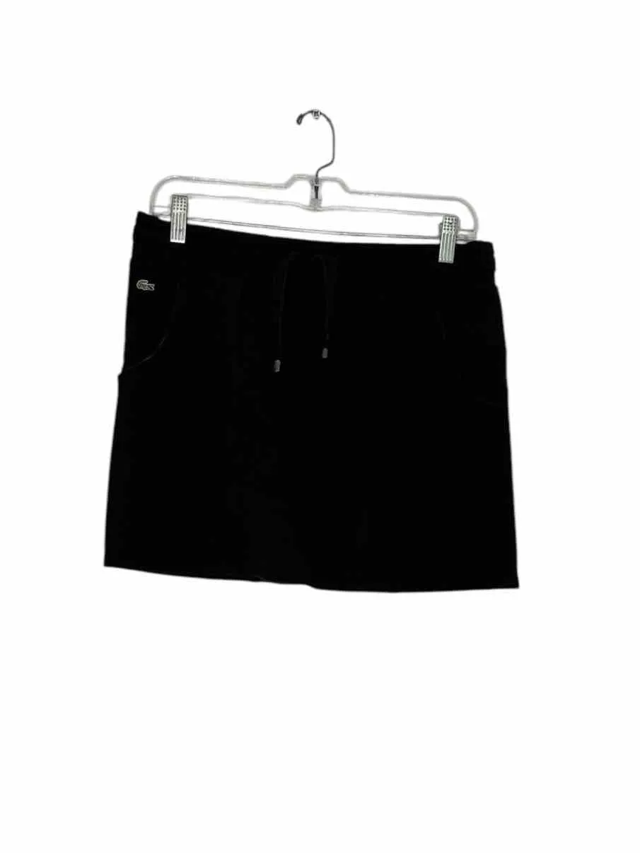 Lacoste Size 8 Black Pre-Owned Skirt- Ladies