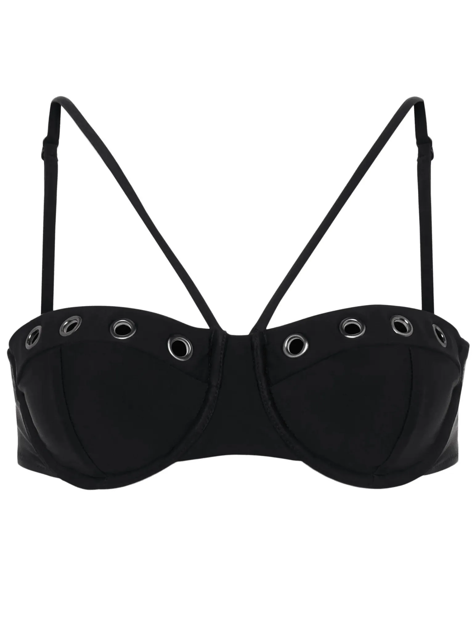 L'Agence AlexandrIa Grommet Balconette Bikini Top