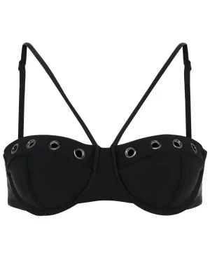 L'Agence AlexandrIa Grommet Balconette Bikini Top