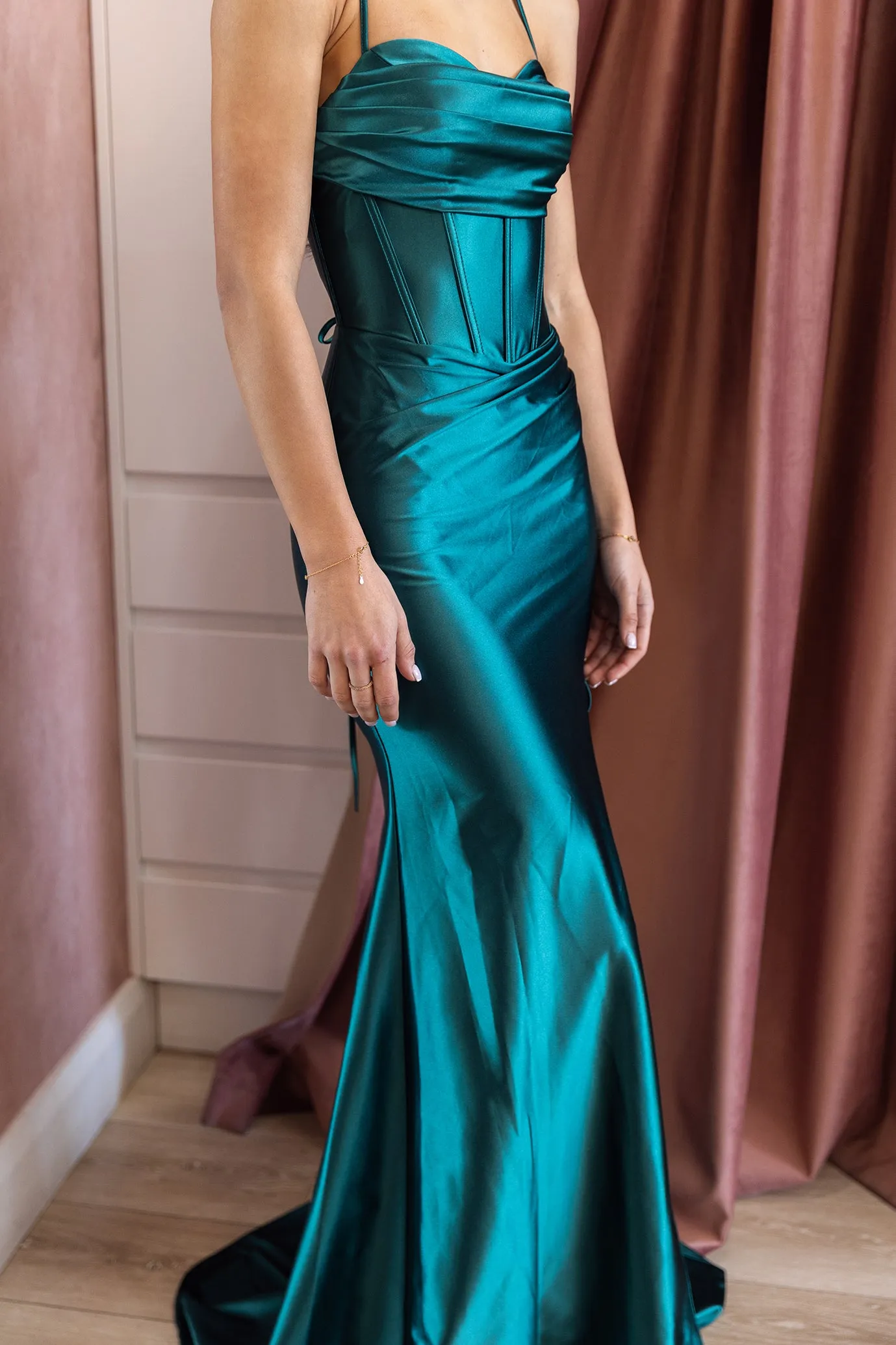 Lamour Gown Electric Teal by HSH
