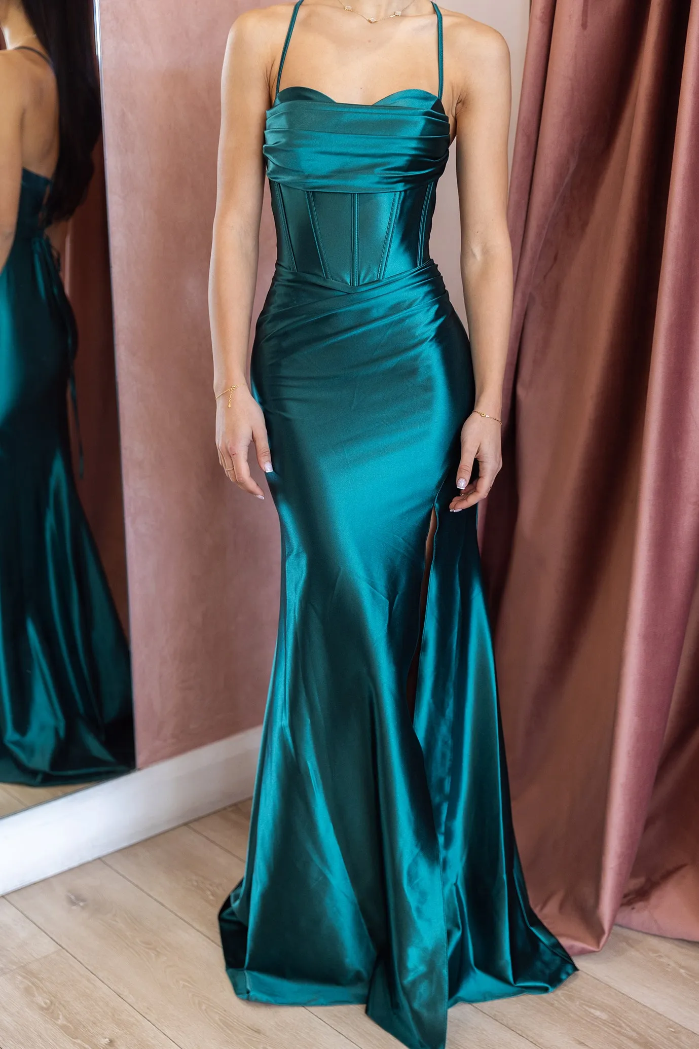 Lamour Gown Electric Teal by HSH
