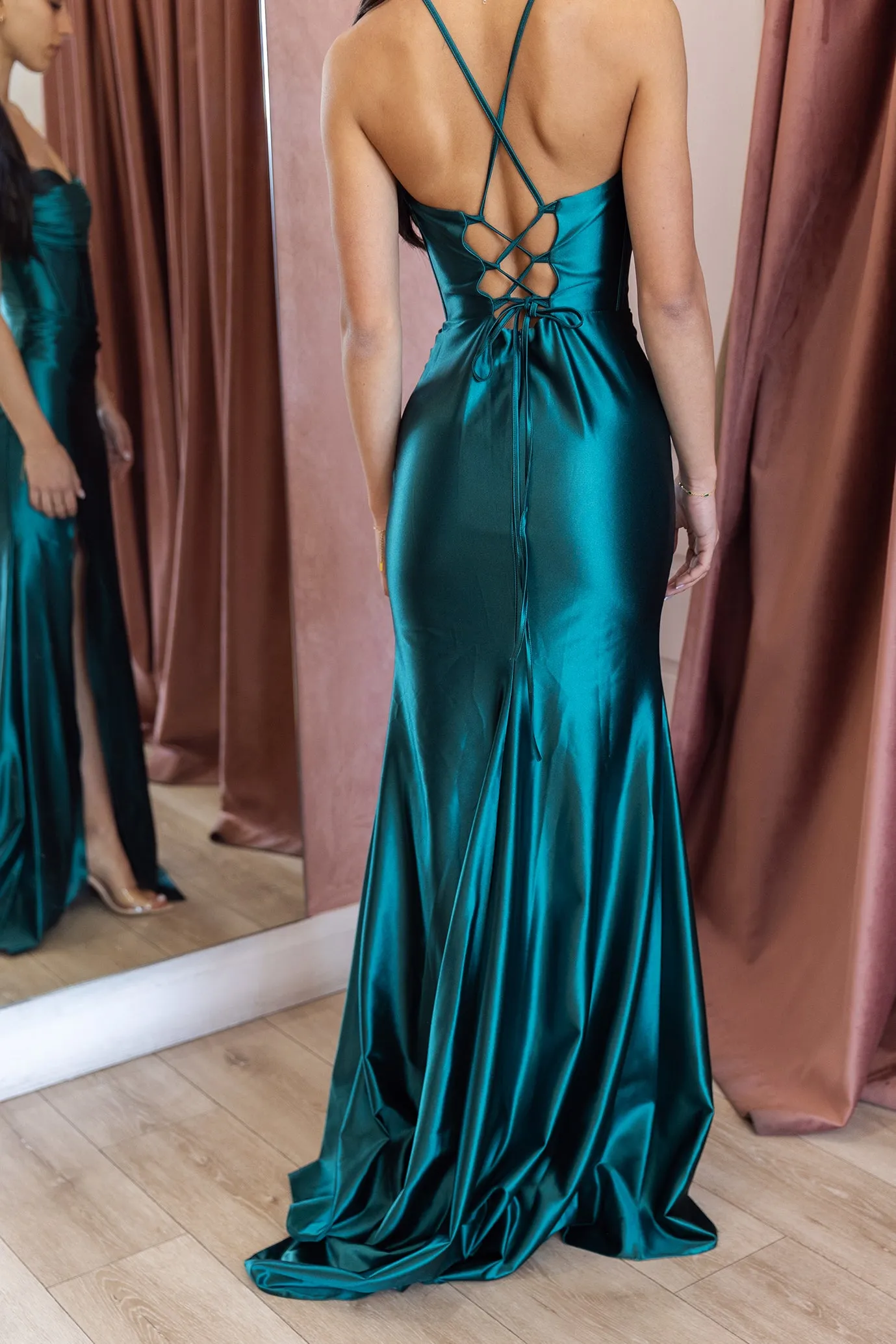 Lamour Gown Electric Teal by HSH