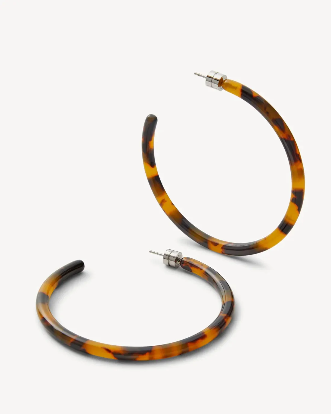 Large Hoops: Classic Tortoise