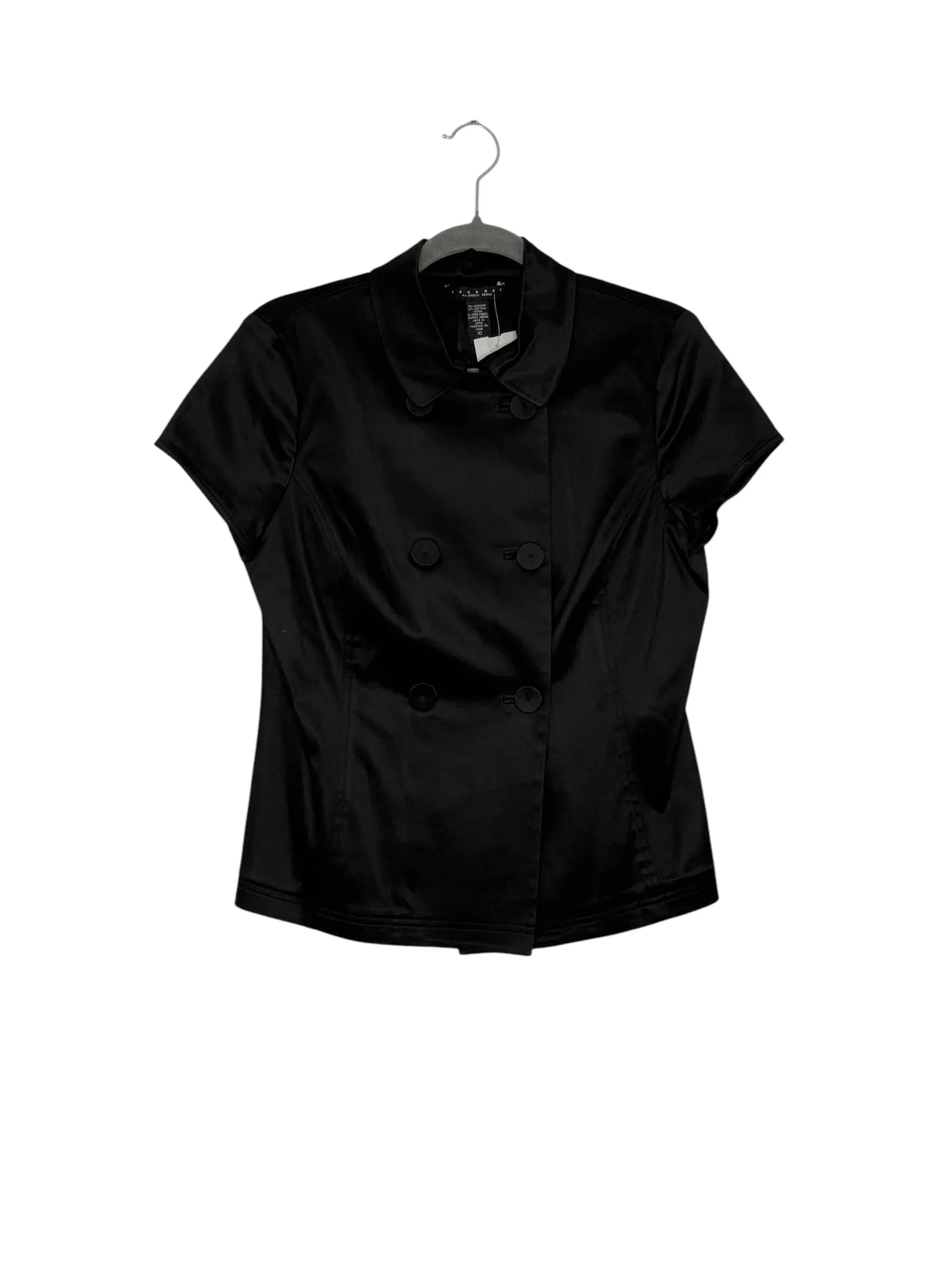 Laundry Size 10 Black Pre-Owned Shirt- Ladies