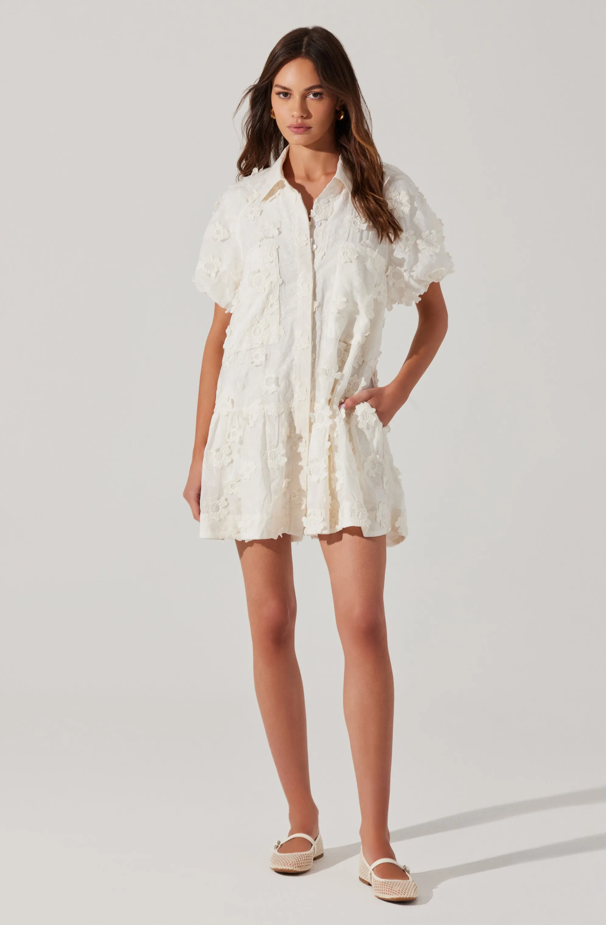 Limited Edition Aihara Floral Appliqu Dress  Last Few Pieces!
