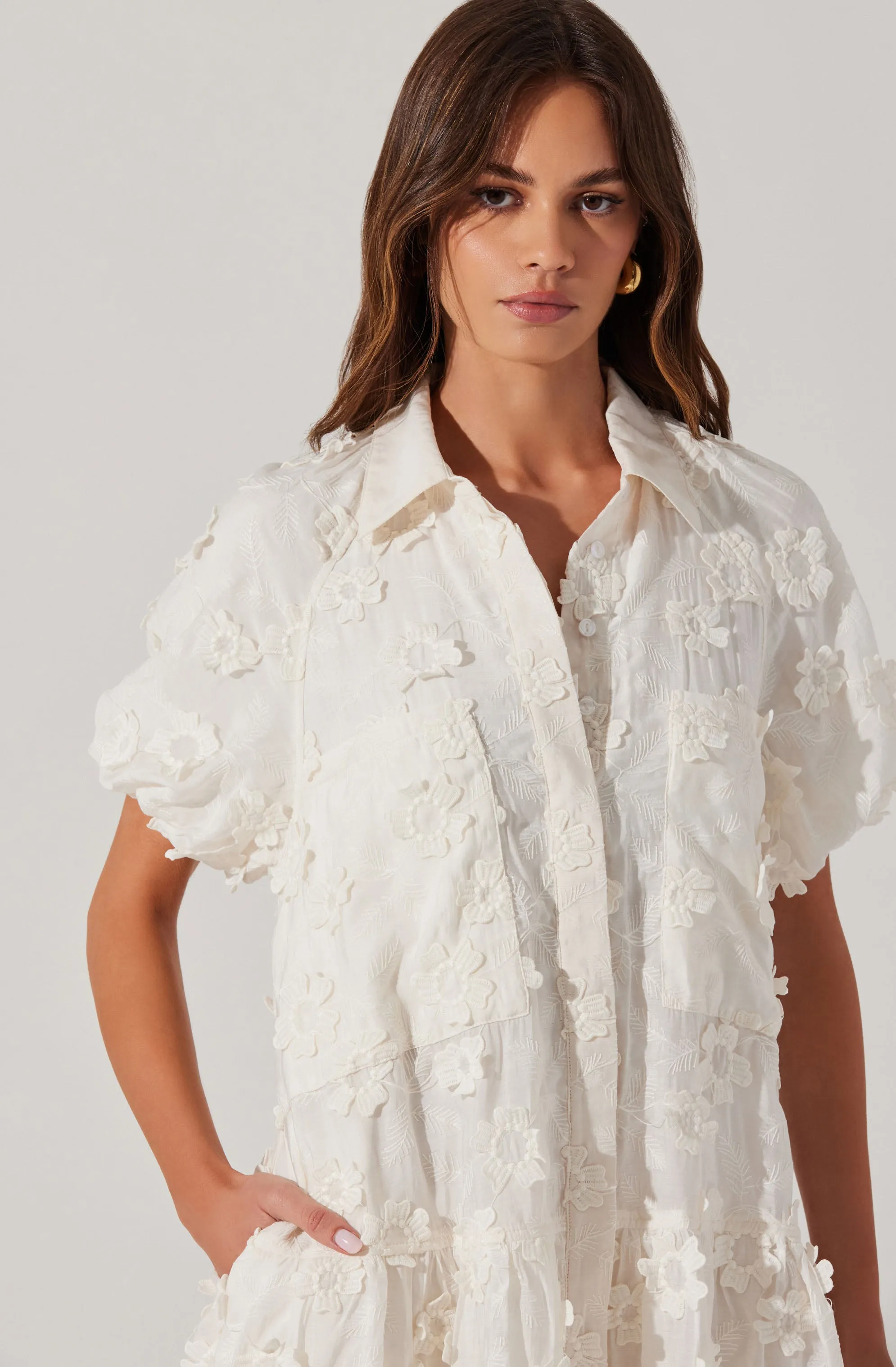 Limited Edition Aihara Floral Appliqu Dress  Last Few Pieces!