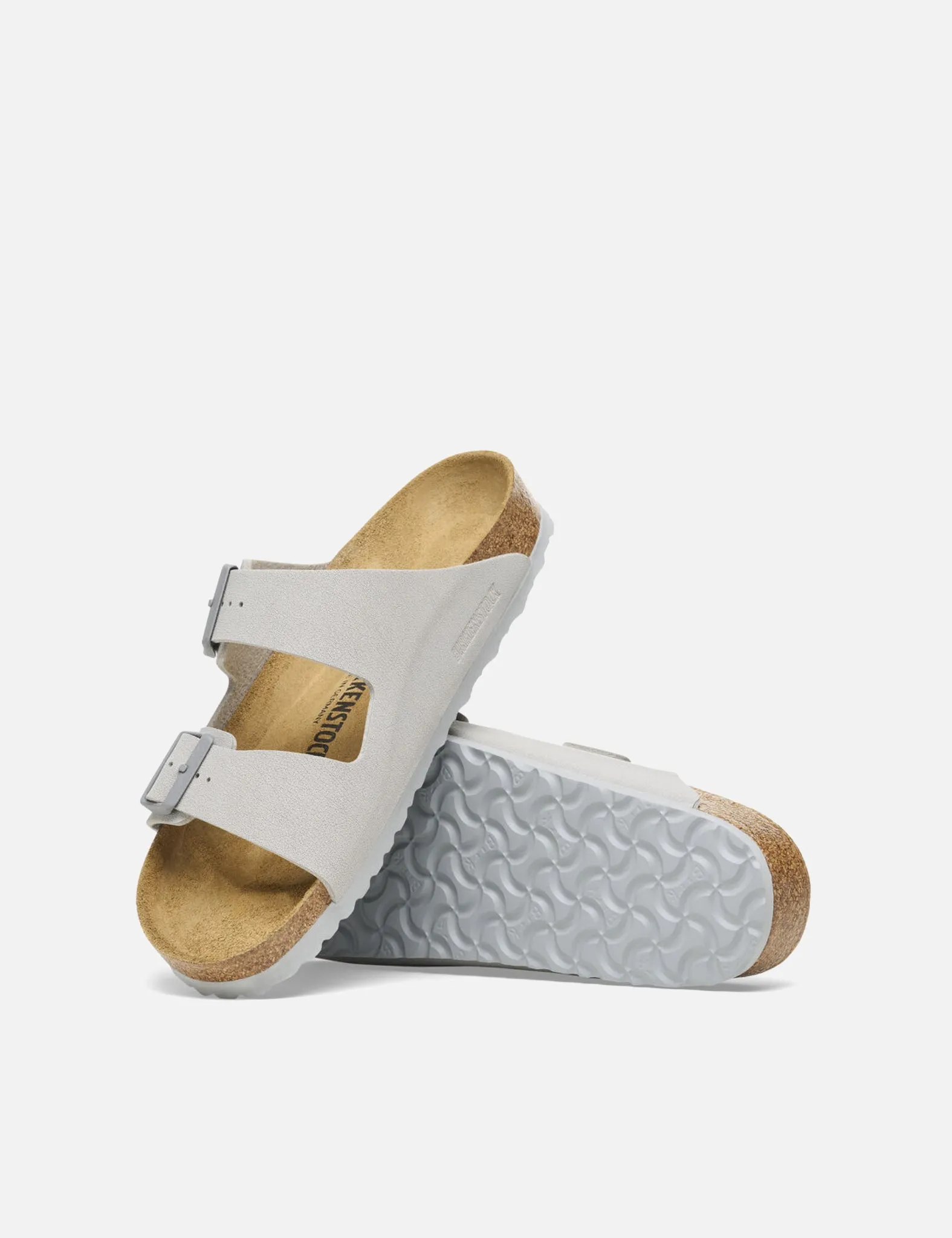 Limited Edition Birkenstock Arizona Sandals Birko-flor (Regular) - Stone Coin Grey  Last Few Pieces!