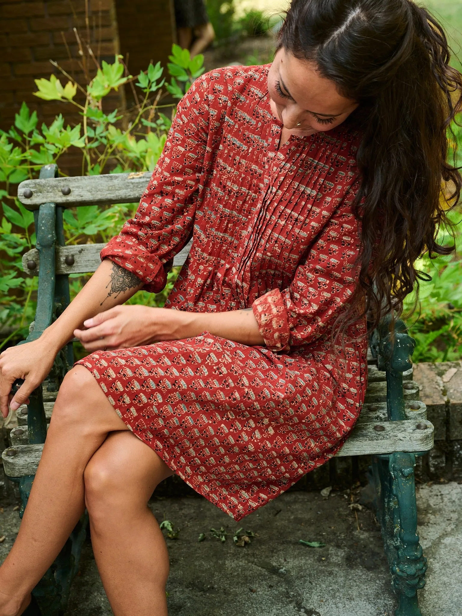 Limited Edition Victoria Tunic Dress - Currant Red  Today Only!