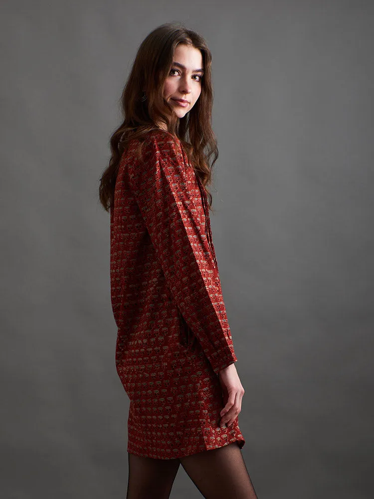 Limited Edition Victoria Tunic Dress - Currant Red  Today Only!