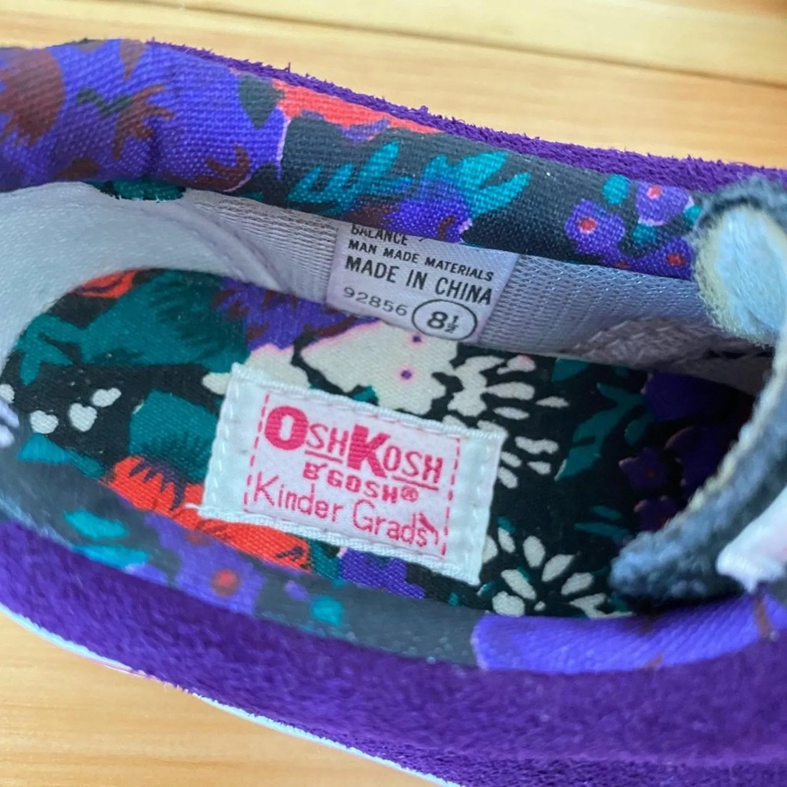 Limited Edition Vintage OshKosh B'gosh Girls Sneakers 8.5  Today Only!