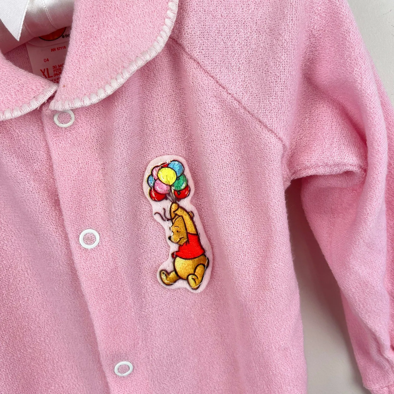 Limited Edition Vintage Winnie the Pooh Footie Pajama Sleeper XL 30 Months  Almost Sold Out!