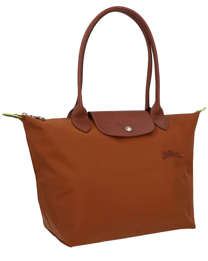 Longchamp Le Pliage Green Medium Canvas Bag