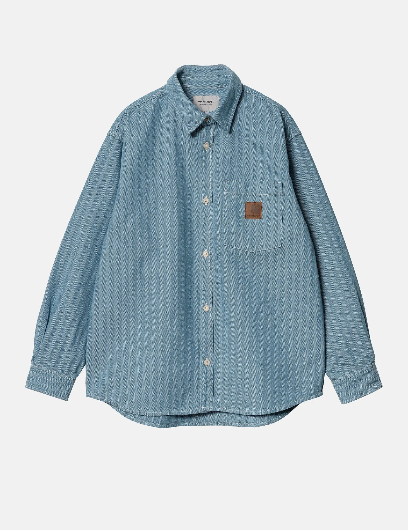Luxury Feel Carhartt WIP Menard Over Shirt - Blue Rinsed  Last Chance!